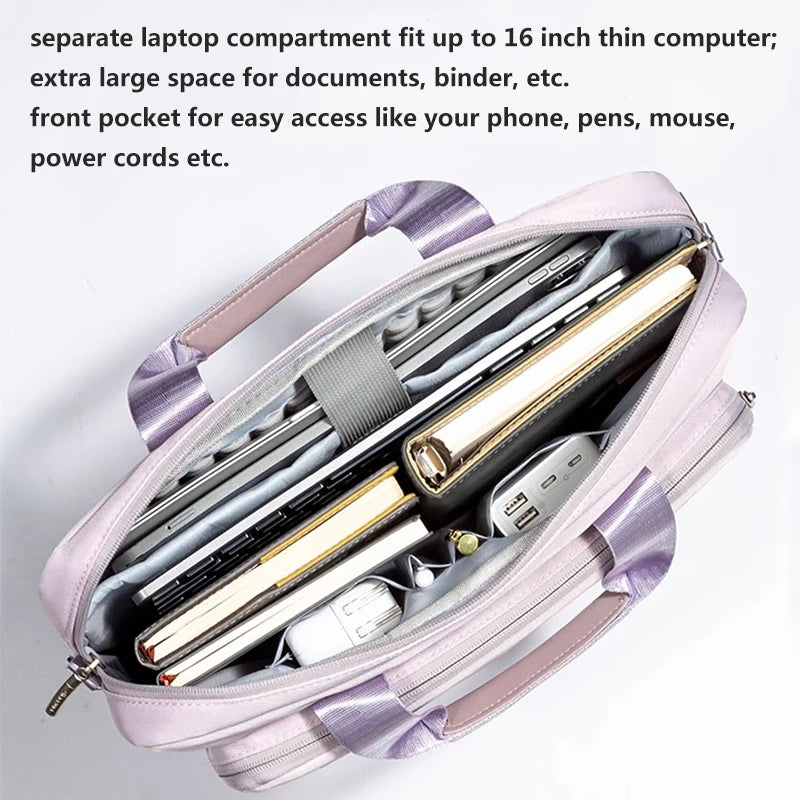 Laptop Shoulder Messenger Bag Women for 13.3 14 15.6 inch MacBook Air Pro 13 14.2 15 16 M3 M2 M1 A2918 A2992 A3114 A2991 A3113
