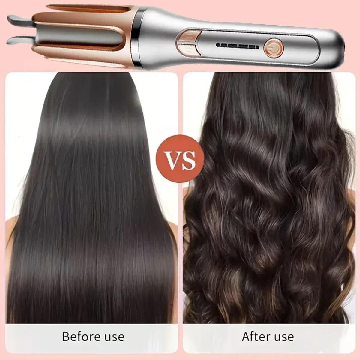 Automatic Curling Iron 32mm Ceramic Hair Curler Negative Ion Rotating Curling Wand Anti Tangle Hair Styling Tool