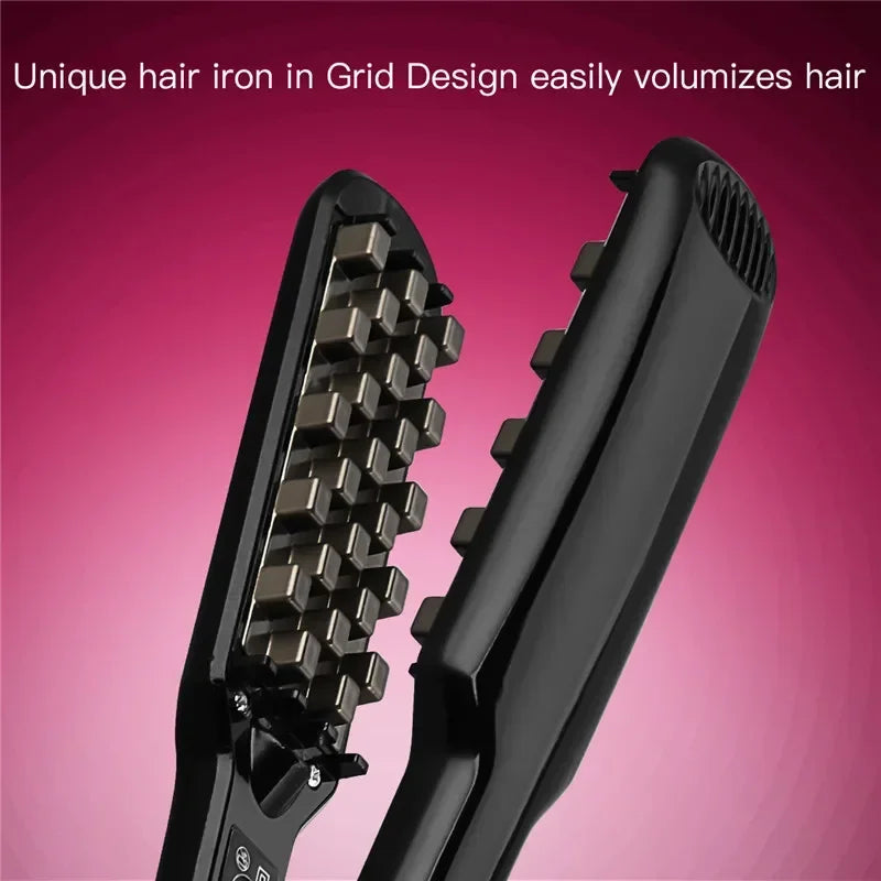 3/4Inch Professional Volumizing Ceramic Hair Iron Lasting Hair Volume For Short Or Thin Hair Adjustable Temp Fluffy Styling Tool