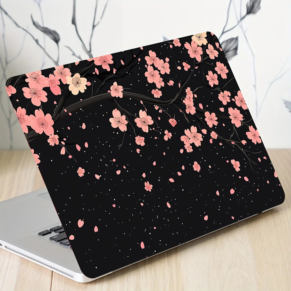 2-Piece Laptop Art Sticker Case, Universal Netbook Light Beige Non-Reusable Waterproof Scratch Resistant Sticker