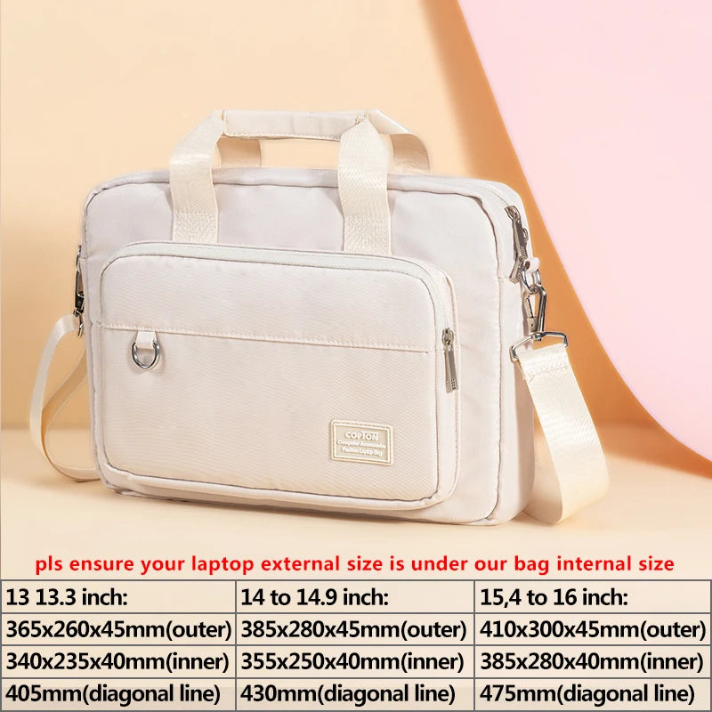 Laptop Shoulder Messenger Bag Women for 13.3 14 15.6 inch MacBook Air Pro 13 14.2 15 16 M3 M2 M1 A2918 A2992 A3114 A2991 A3113