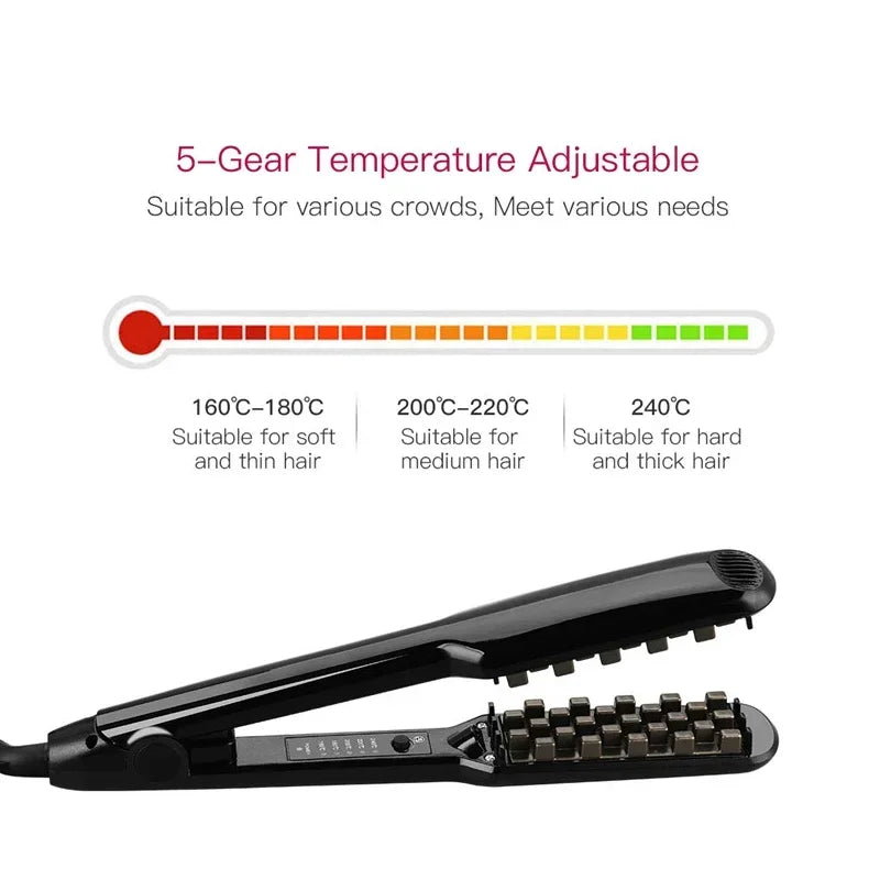 3/4Inch Professional Volumizing Ceramic Hair Iron Lasting Hair Volume For Short Or Thin Hair Adjustable Temp Fluffy Styling Tool