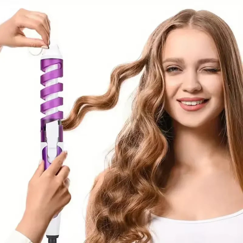Portable ceramic spiral curling irons, curling rods, easy-to-operate wavy curling combs, curling irons, household styling tools