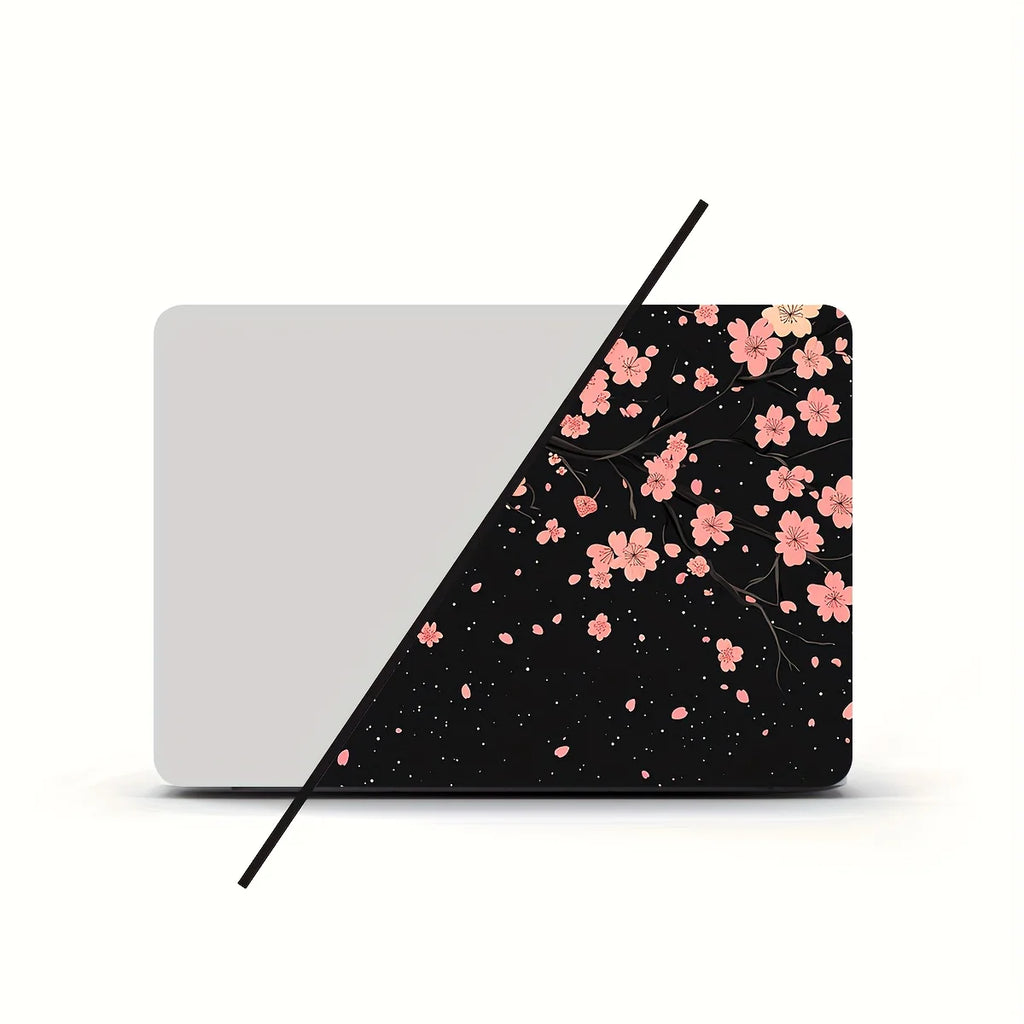 2-Piece Laptop Art Sticker Case, Universal Netbook Light Beige Non-Reusable Waterproof Scratch Resistant Sticker