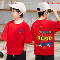Skateboard pattern design children's top summer short sleeved cotton casual comfortable top
