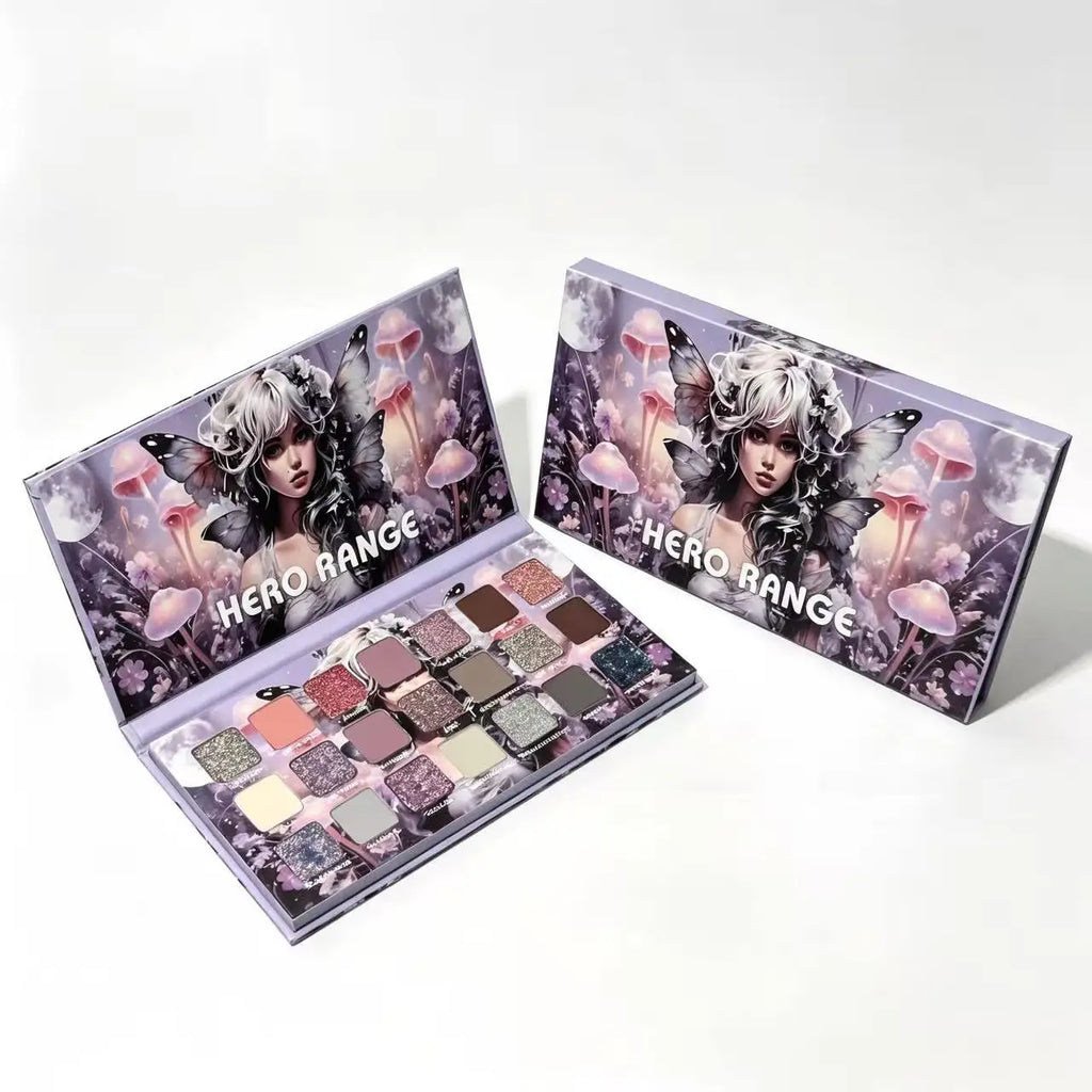 Herorange 21 Shades Cool Tone Eyeshadow Palette Matte Shimmer Chameleon Glitter Smoky Eye Makeup
