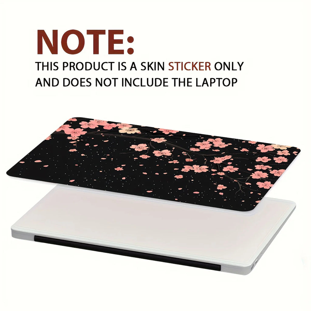 2-Piece Laptop Art Sticker Case, Universal Netbook Light Beige Non-Reusable Waterproof Scratch Resistant Sticker