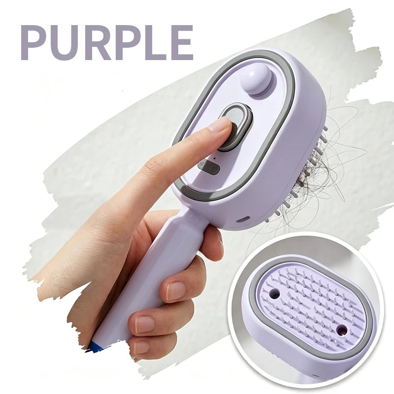 Wet Electrics Hair brush with Water Spray Rechargeable Steam Hair Straightener for Both Long & Short Hairs anti frizz hair brush