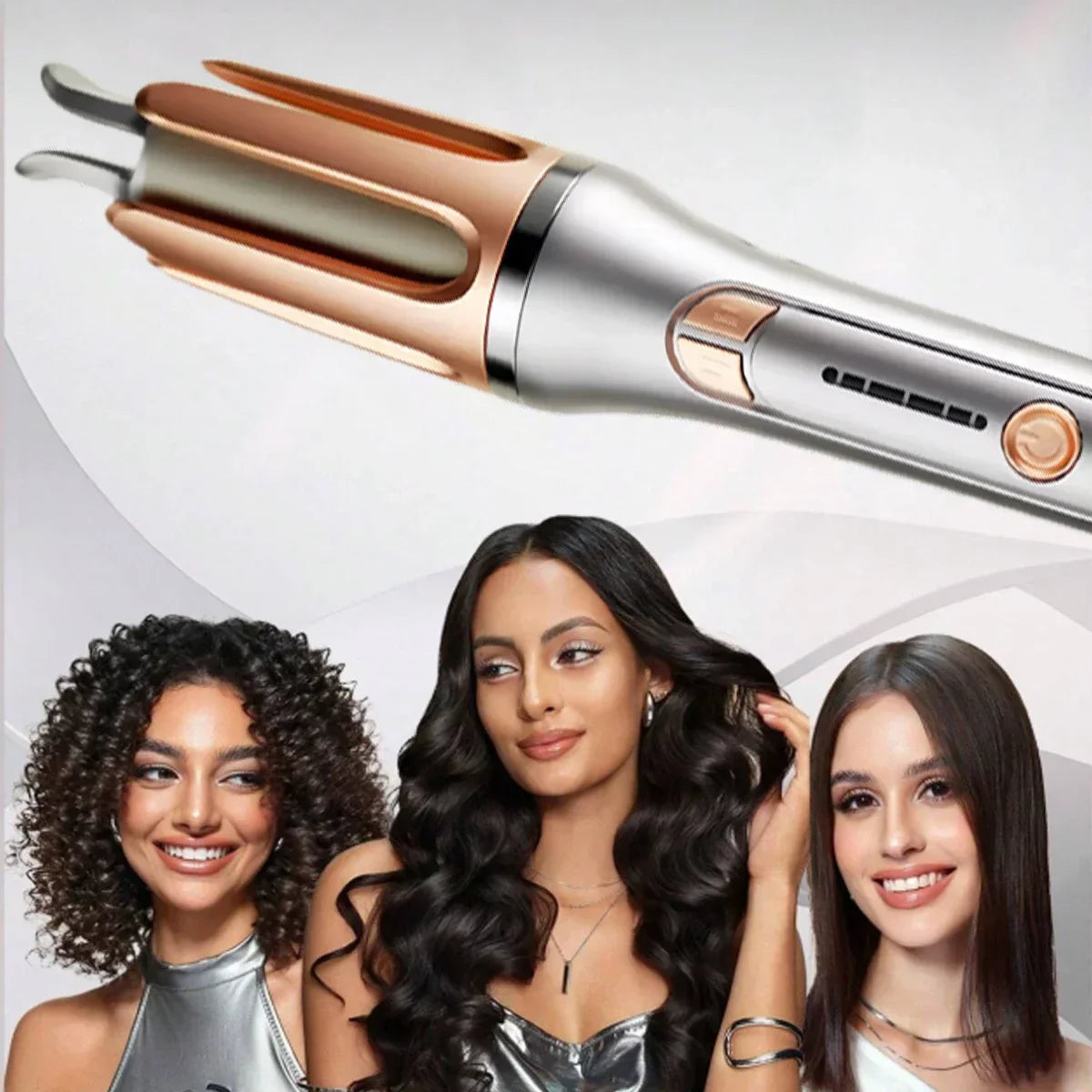 Automatic Curling Iron 32mm Ceramic Hair Curler Negative Ion Rotating Curling Wand Anti Tangle Hair Styling Tool