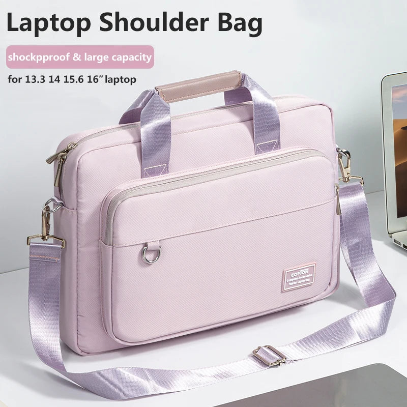 Laptop Shoulder Messenger Bag Women for 13.3 14 15.6 inch MacBook Air Pro 13 14.2 15 16 M3 M2 M1 A2918 A2992 A3114 A2991 A3113