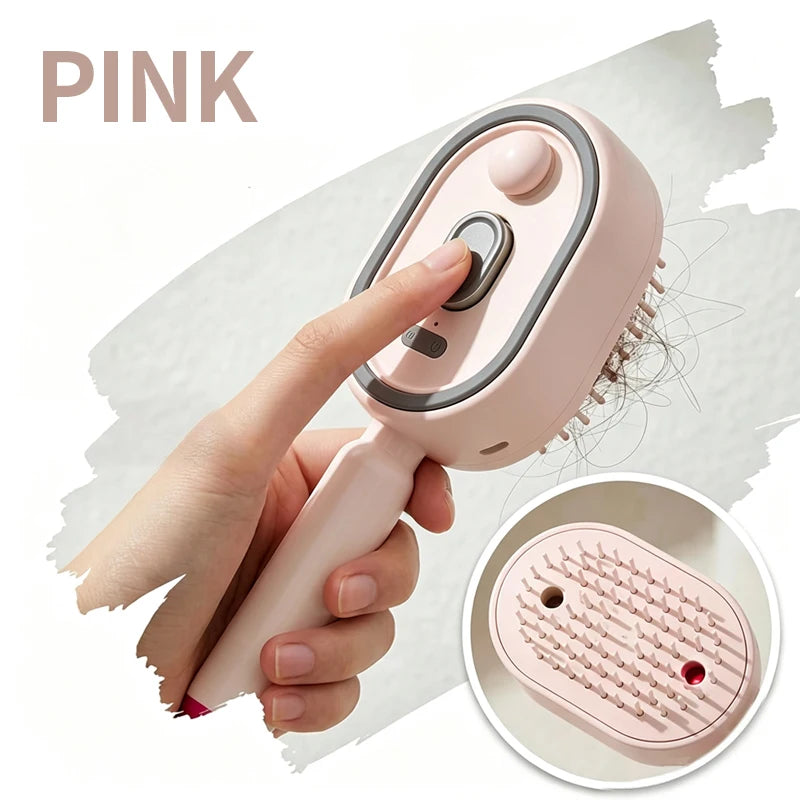 Wet Electrics Hair brush with Water Spray Rechargeable Steam Hair Straightener for Both Long & Short Hairs anti frizz hair brush