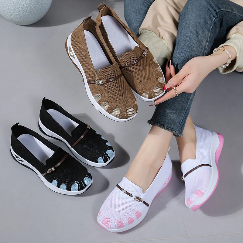 Women's Summer 2026 Casual Sneakers EVA Ultra Lightweight Soft Insole Lady Work Shoes Breathable Comfortable Daily Walking